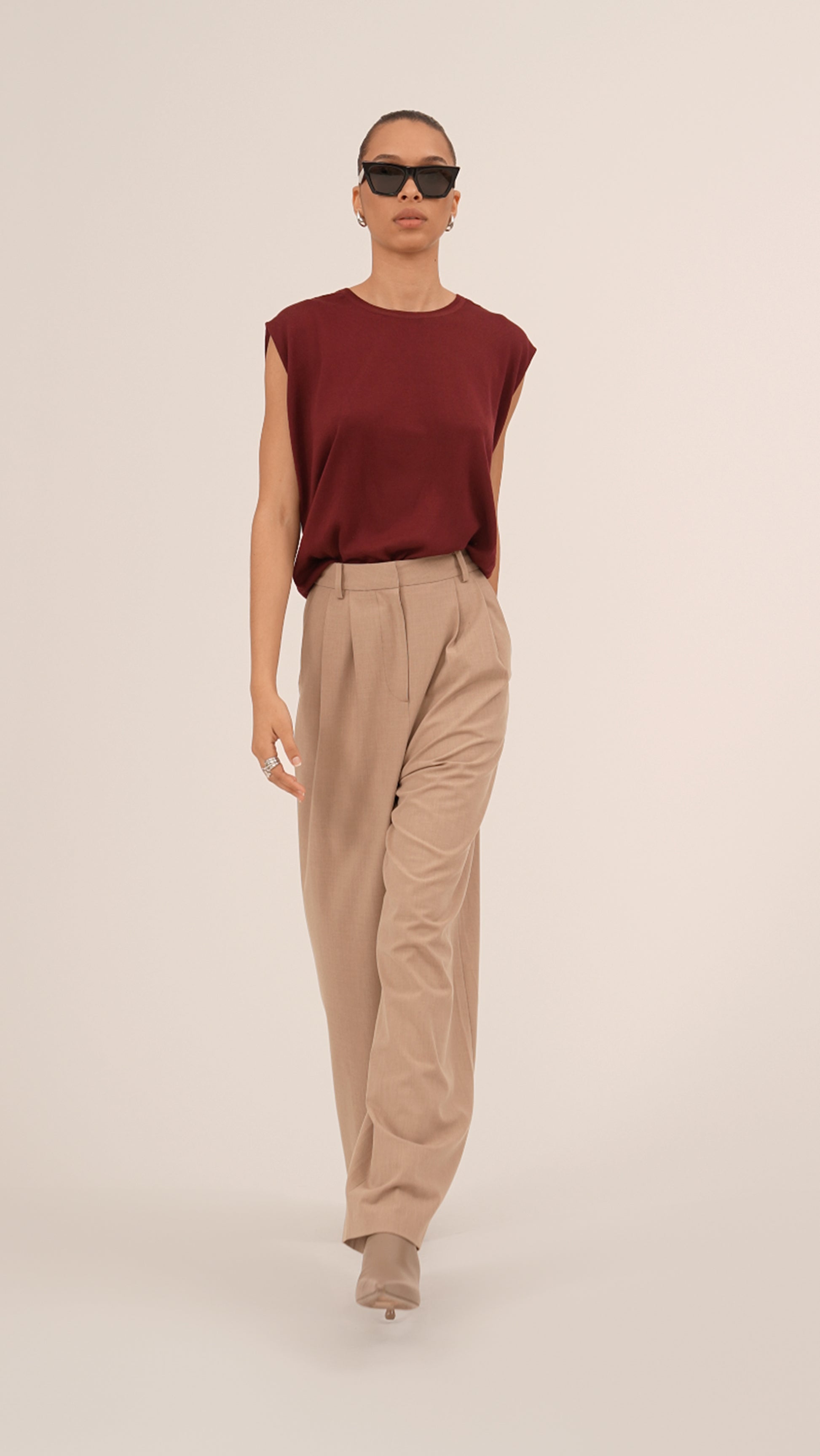 Nadine Trousers - Taupe Pants Parentezi