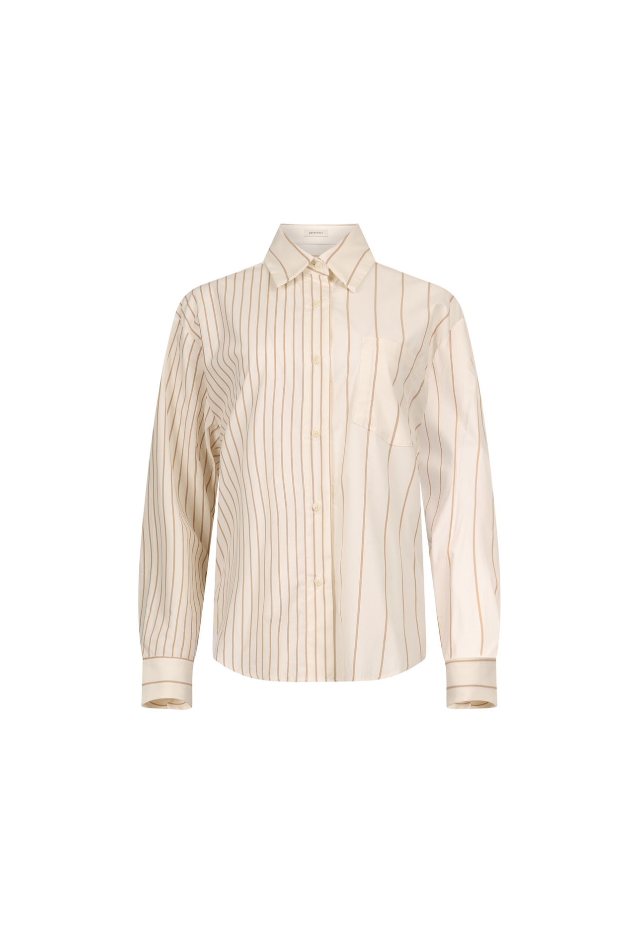 Nina Shirt - Ivory/Camel Tops Parentezi