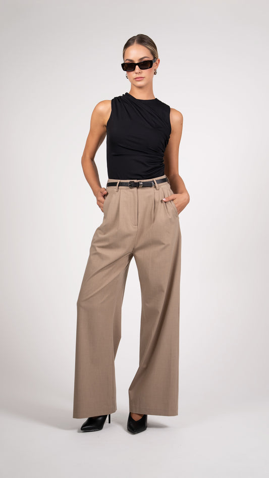 Nadine Trousers - Taupe Pants Parentezi