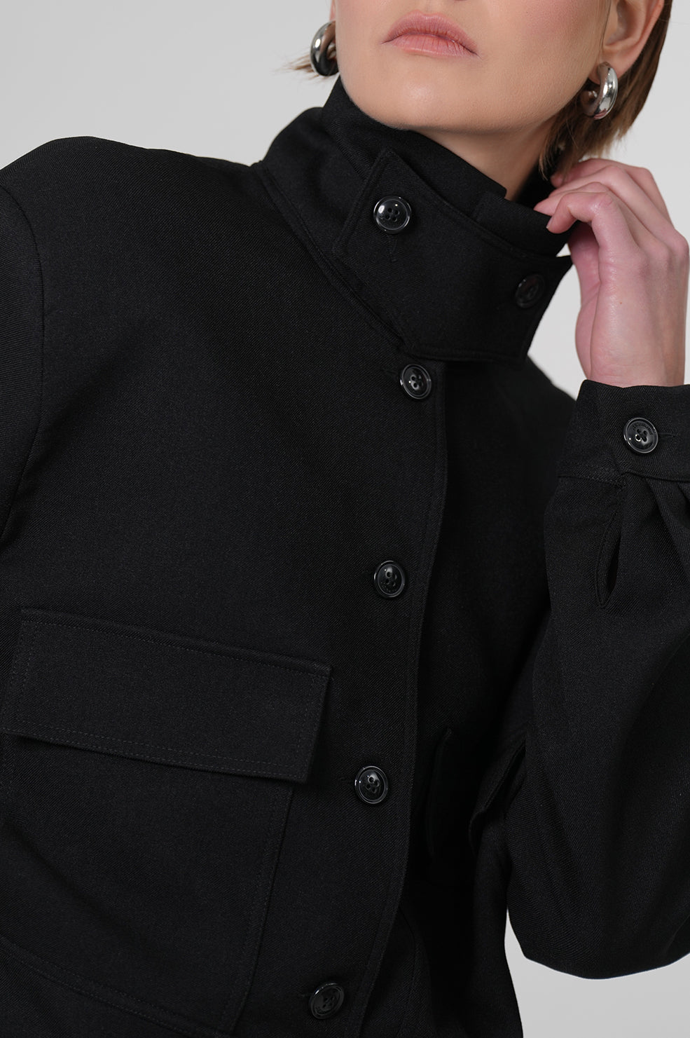 Phoebe Bomber Jacket - Black Blazer Parentezi