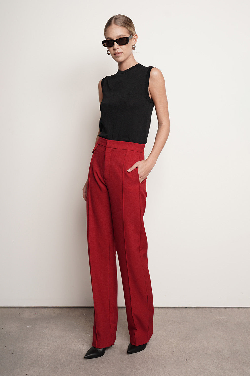 Hadley Trouser - Red BOTTOMS Parentezi