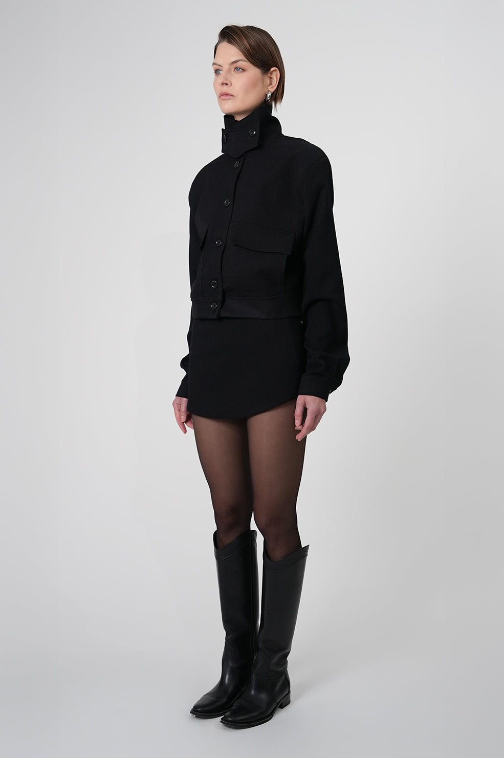 Phoebe Bomber Jacket - Black Blazer Parentezi