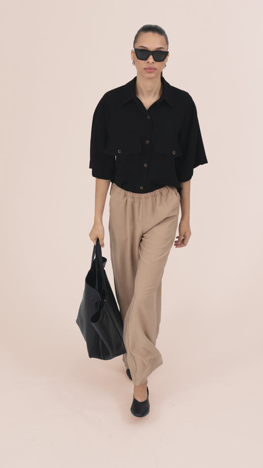 The Travel Pant - Camel BOTTOMS Parentezi