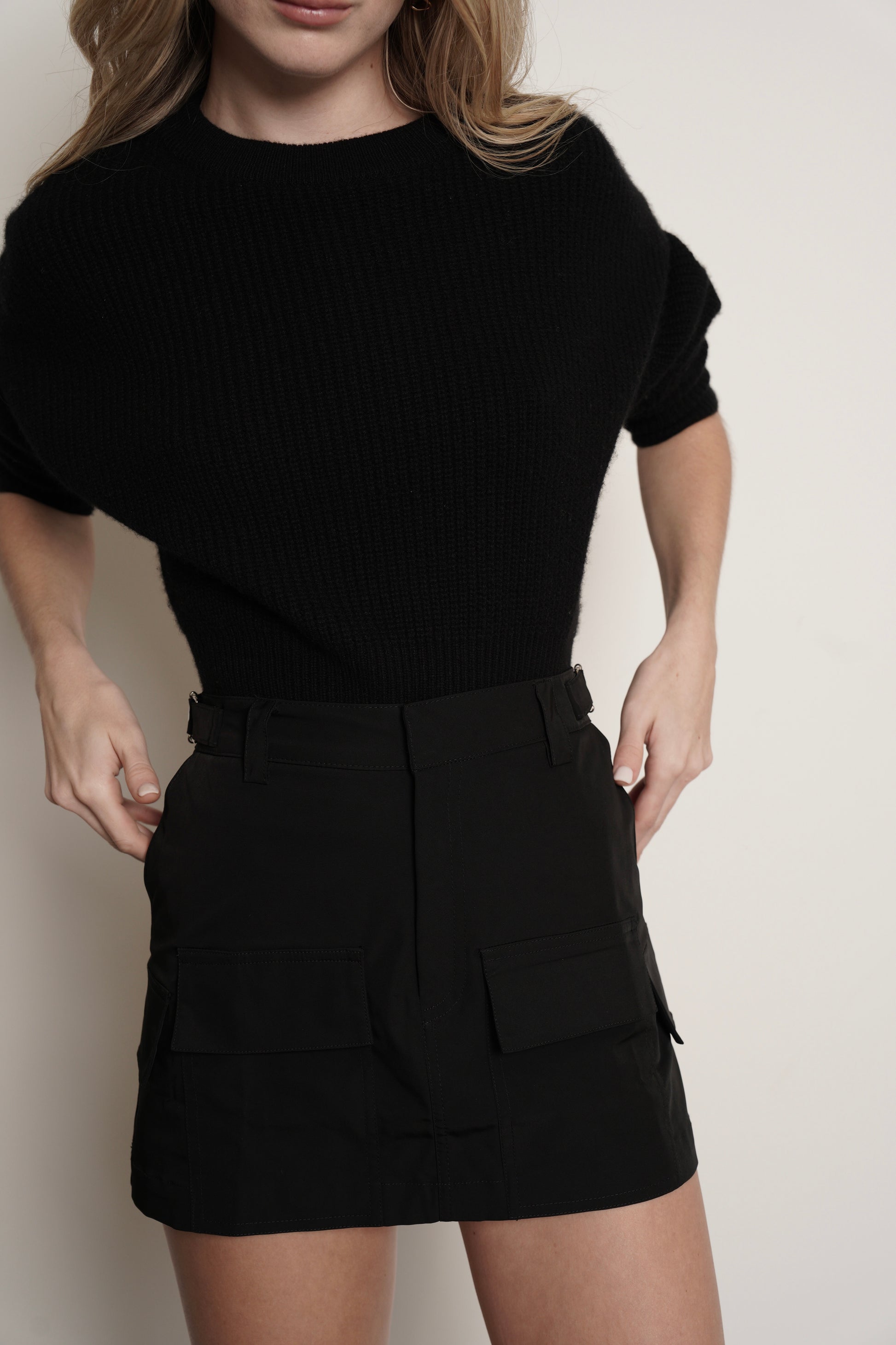 Myla Cargo Skirt - Black skirt parentezi