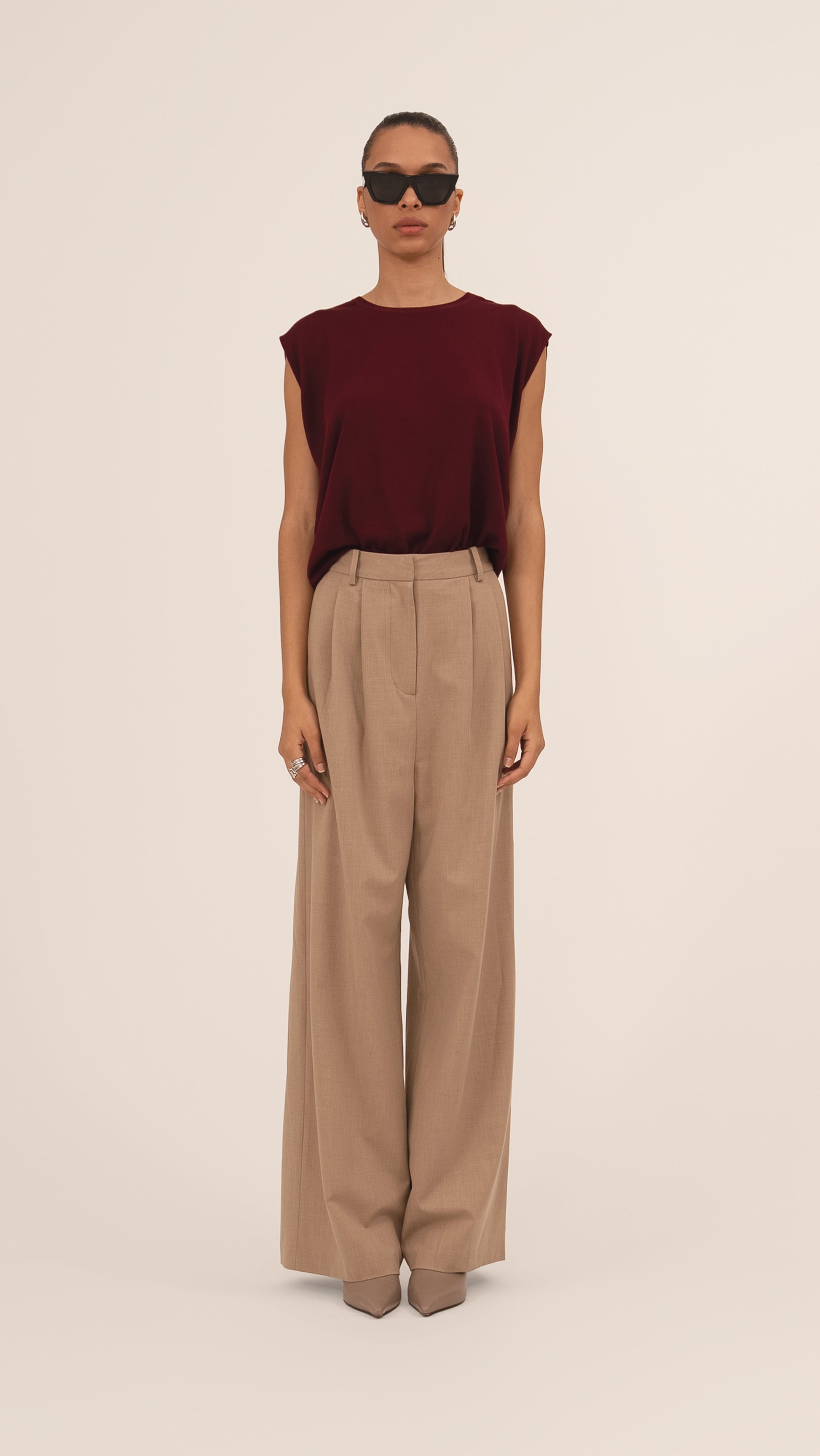 Nadine Trousers - Taupe Pants Parentezi