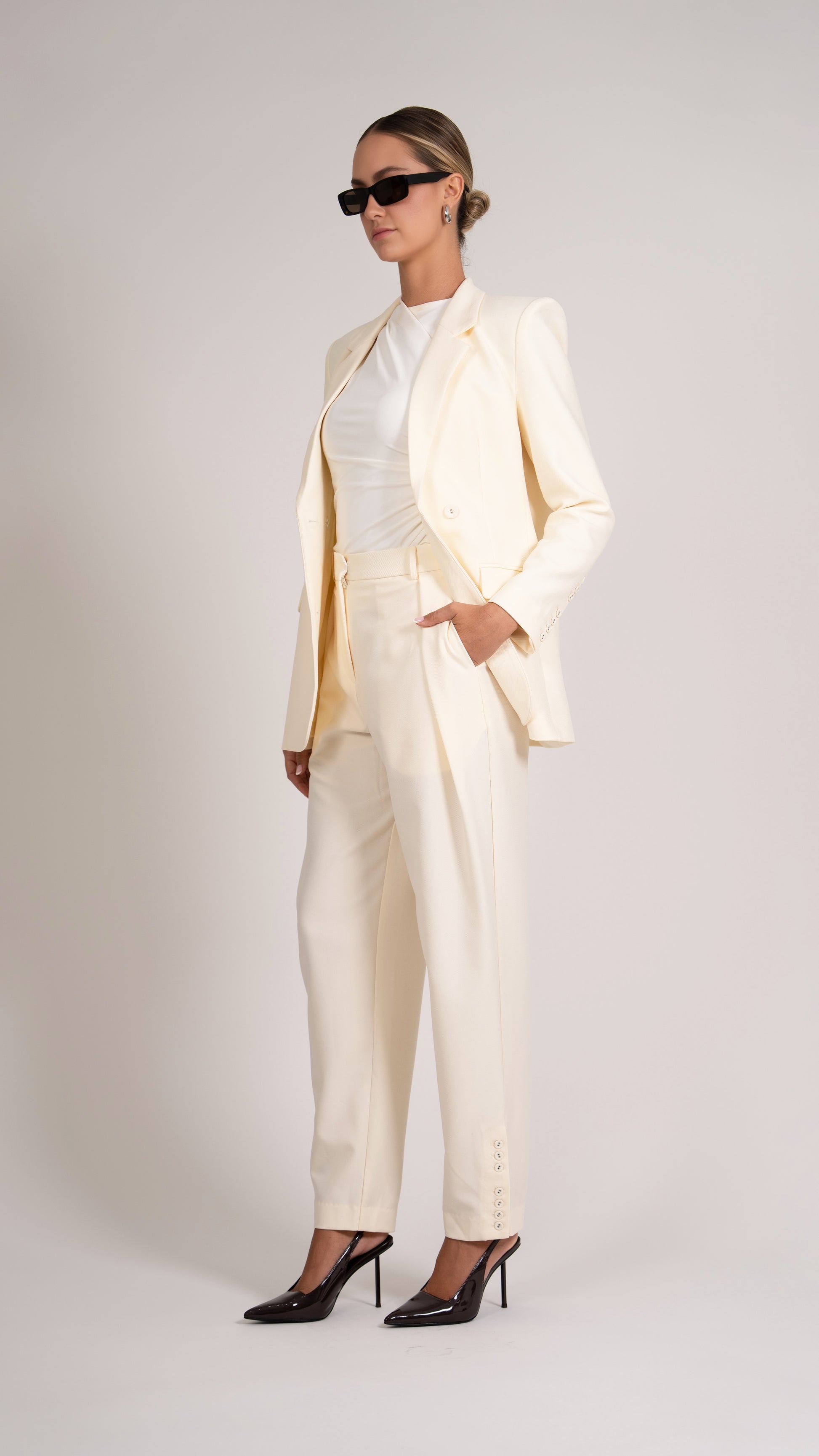 Olympia Trousers - Vanilla Parentezi