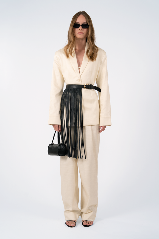 Leather Fringe Belt BOTTOMS Parentezi