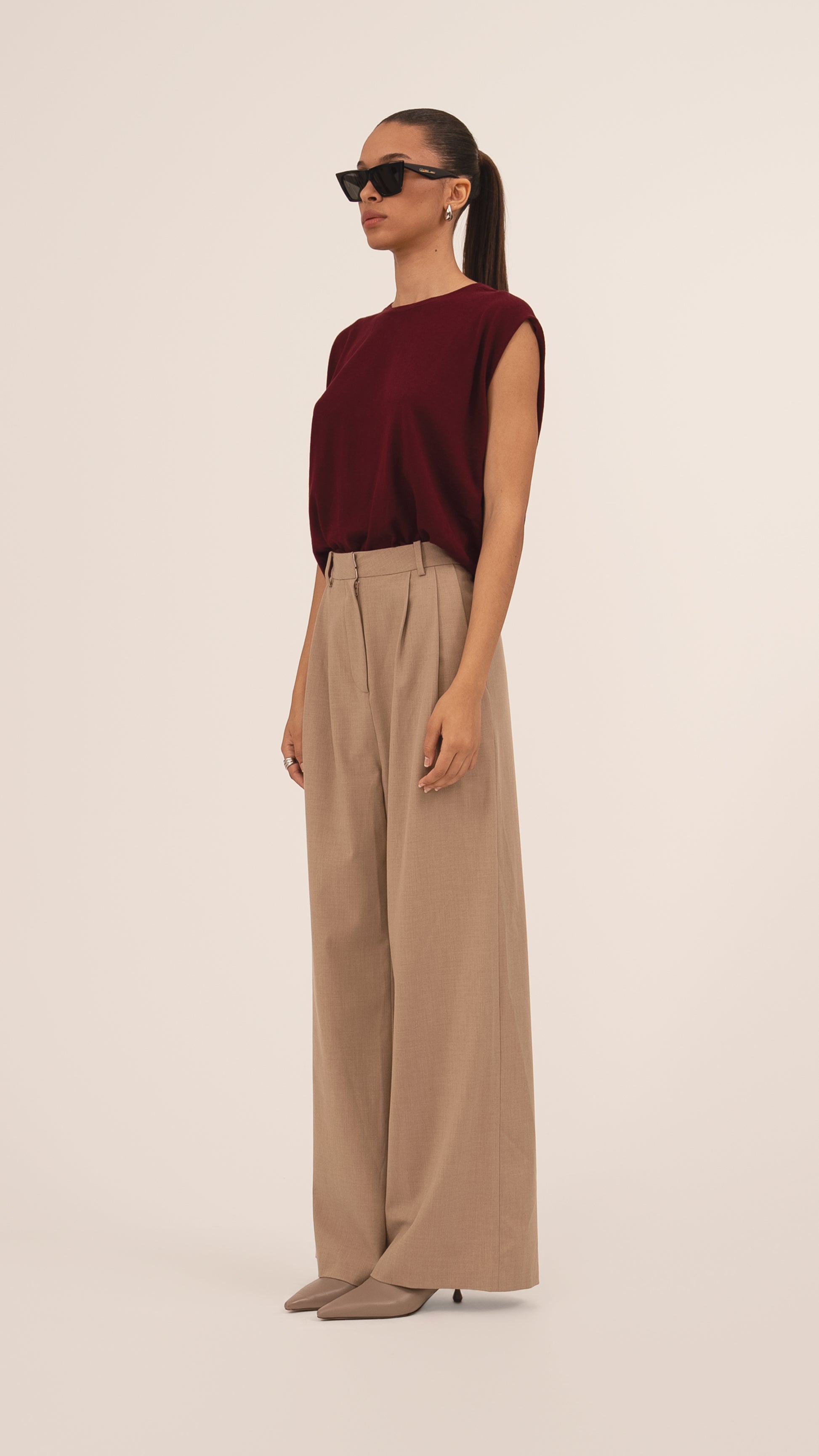 Nadine Trousers - Taupe Pants Parentezi
