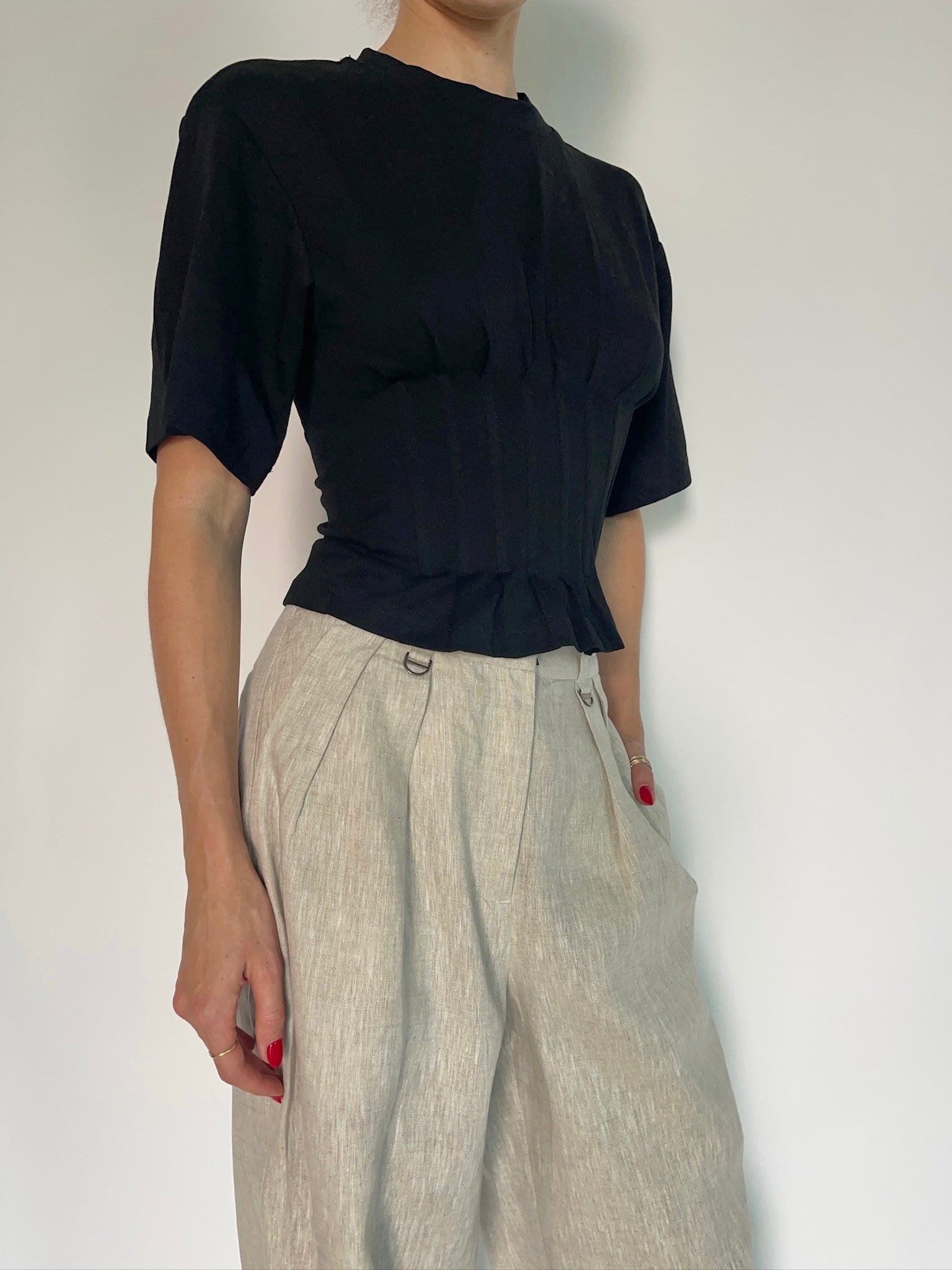 Mathilde Top Tops Parentezi Black XS