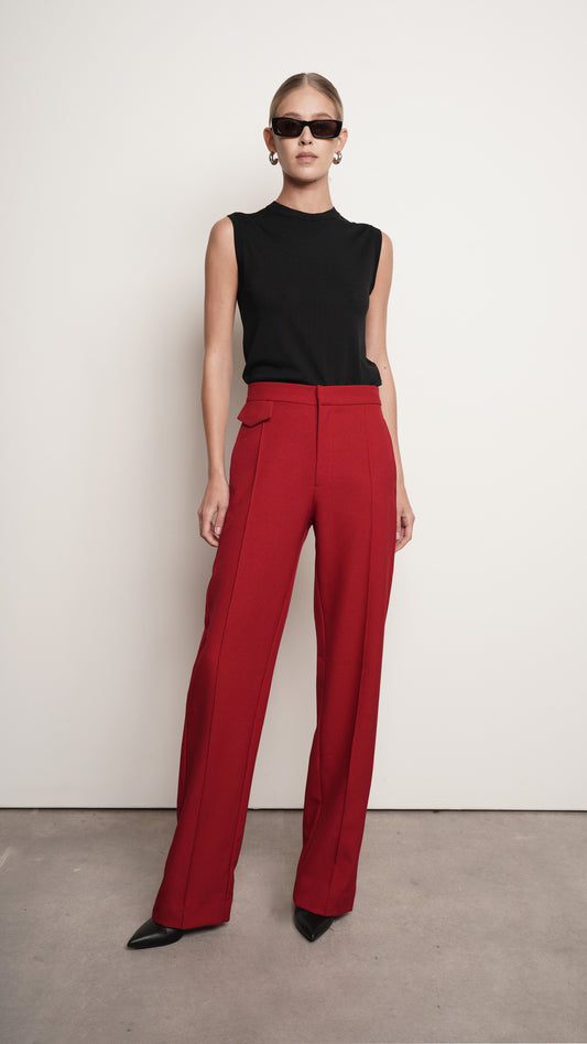 Hadley Trouser - Red BOTTOMS Parentezi