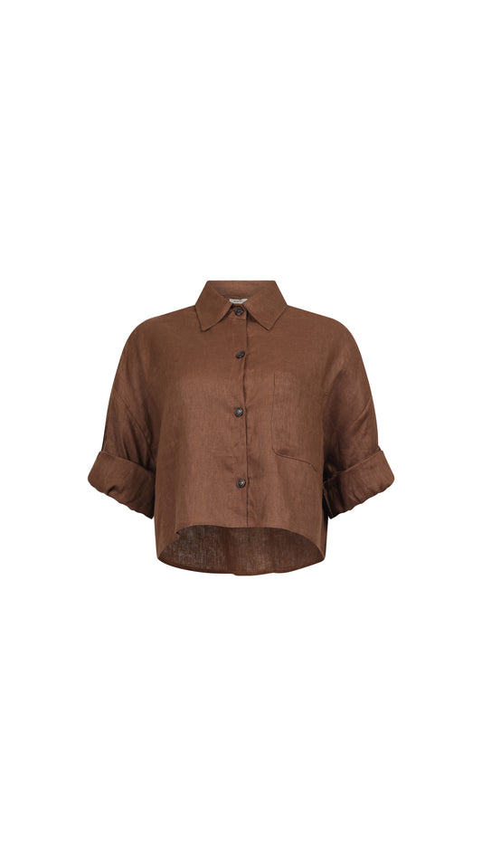 Letty Shirt - Chocolate Tops Parentezi Chocolate XS/S
