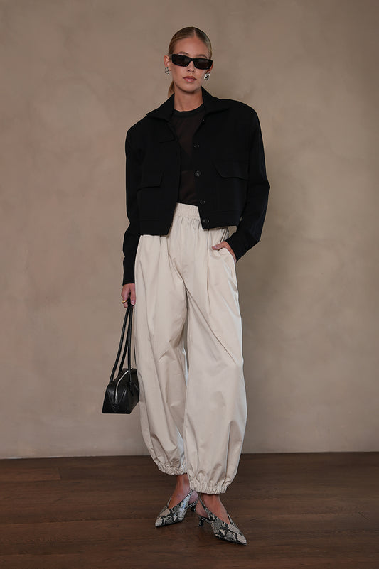 Phoebe Bomber Jacket - Black Blazer Parentezi XS Black