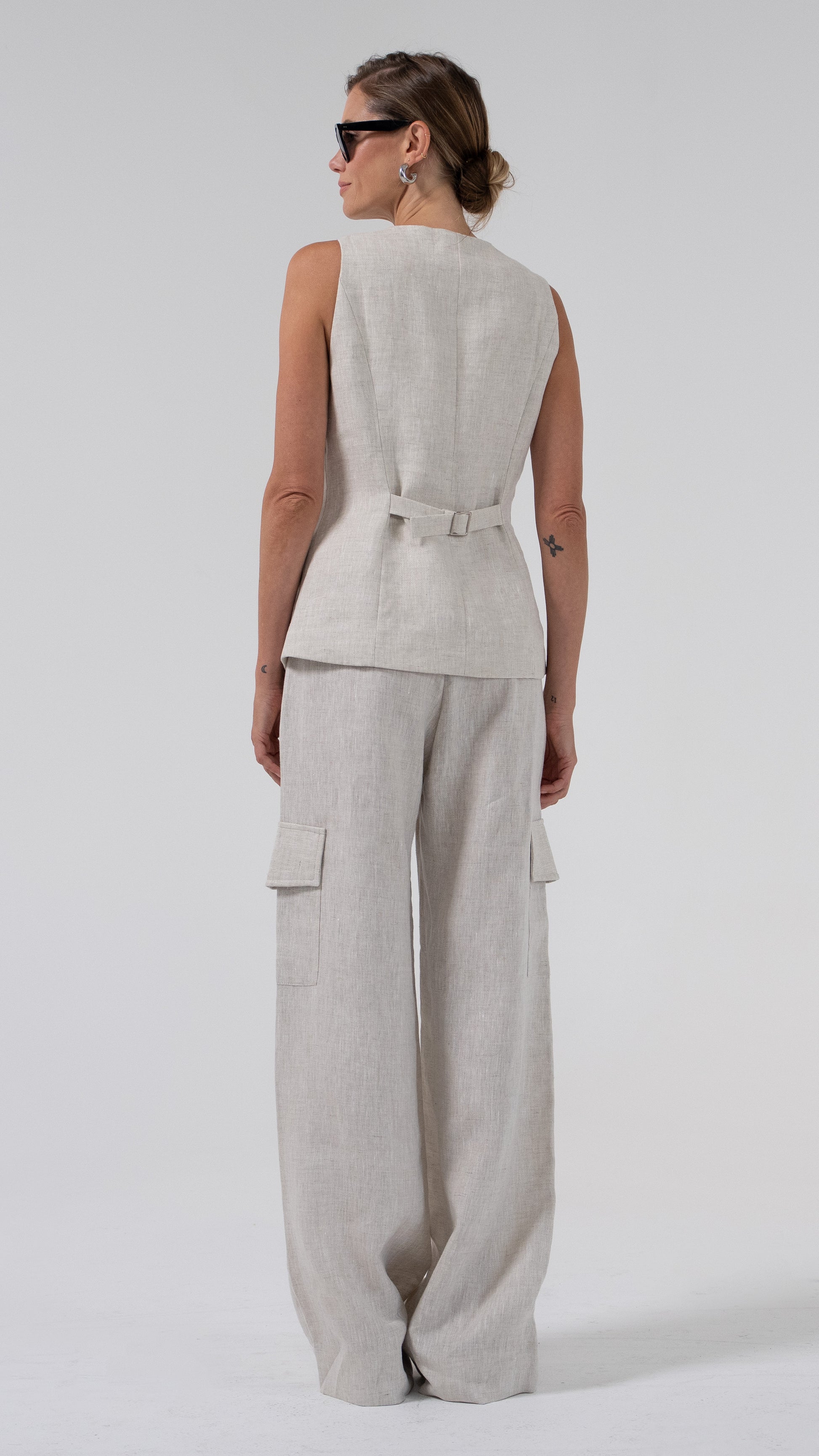 Margot Linen Vest Tops Parentezi