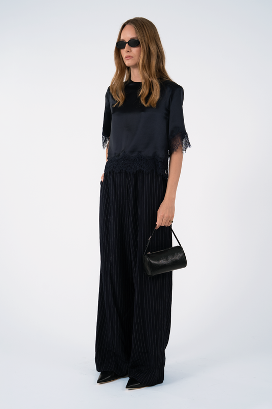 Preston Pants - Navy Stripe BOTTOMS Parentezi