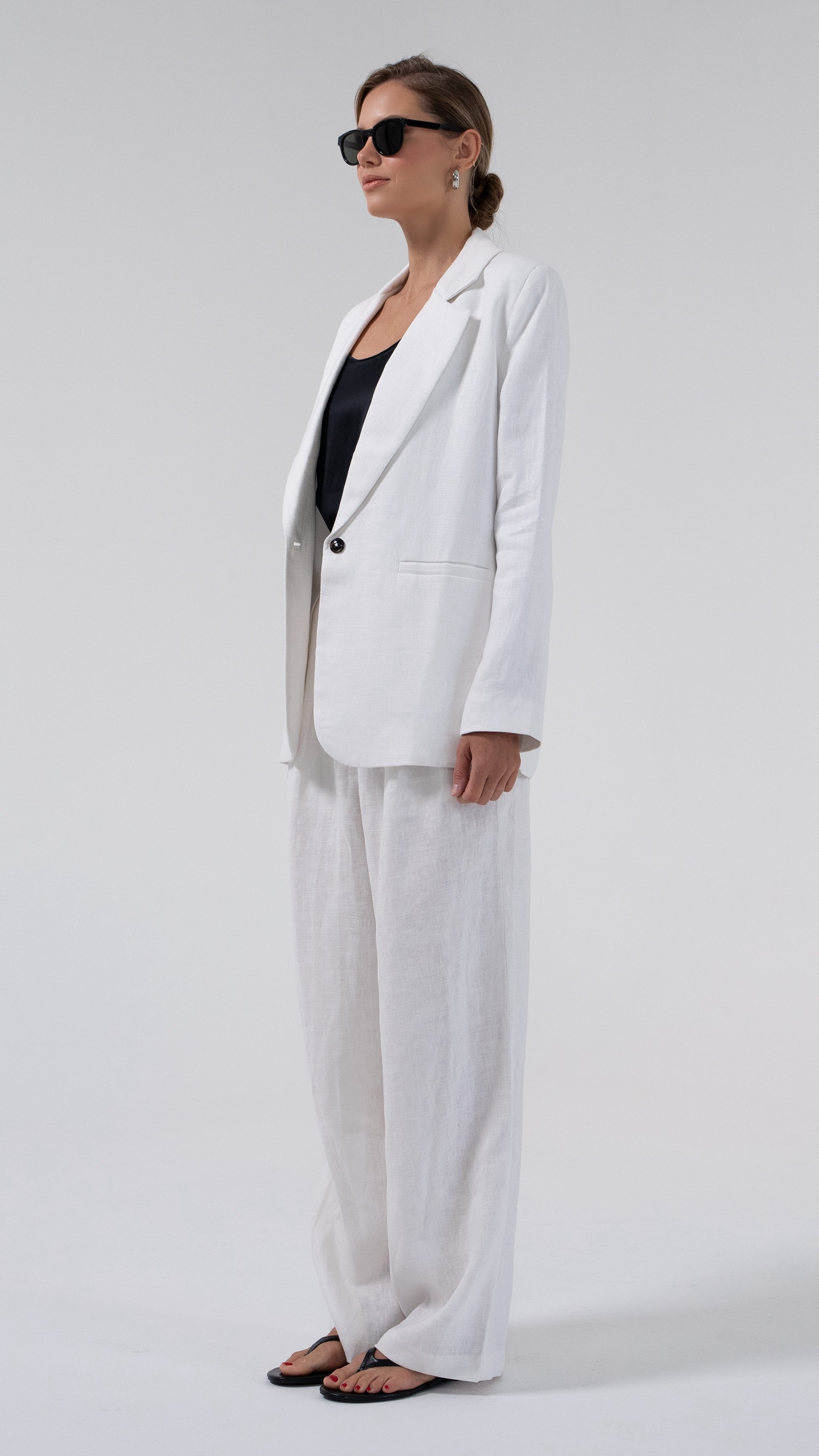 Ainoha Blazer - White Blazer Parentezi