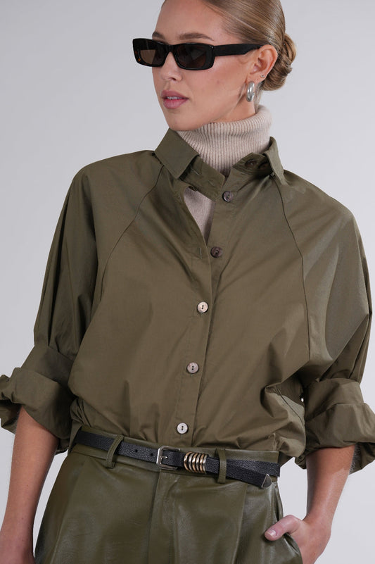 Emmett Leather Belt - Mixed Metal Parentezi