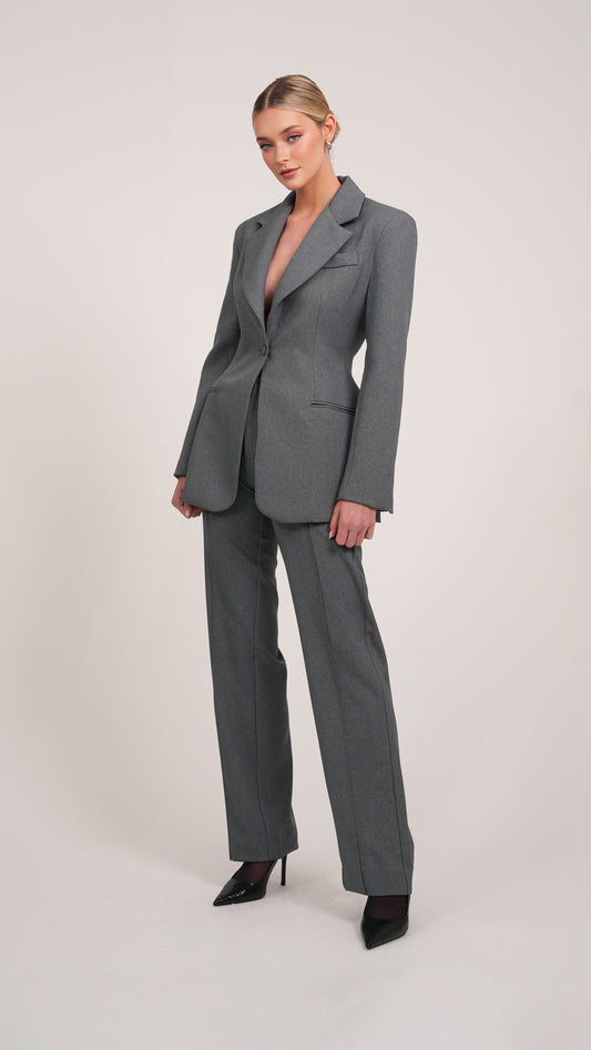 Daniela Blazer Dress - Grey Blazer Parentezi