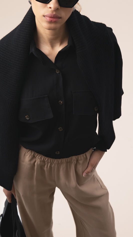 The Travel Pant - Camel BOTTOMS Parentezi