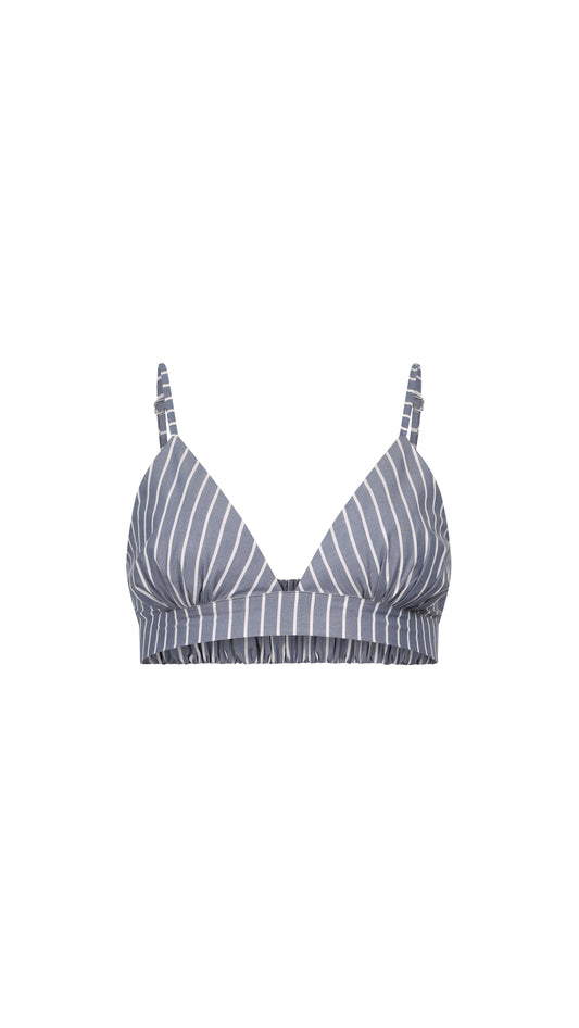 Bria Bralette- Blue/White Tops Parentezi