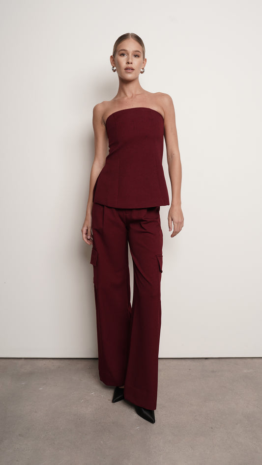 Piper Pant - Burgundy Pants Parentezi