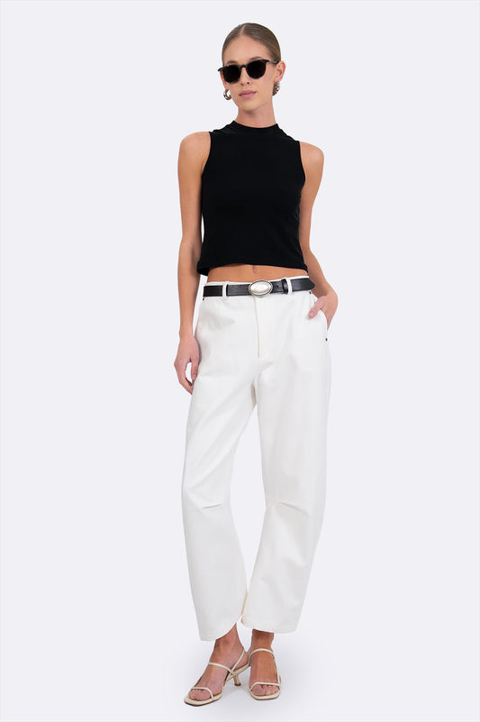 Haisley Curve Denim BOTTOMS Parentezi White XS