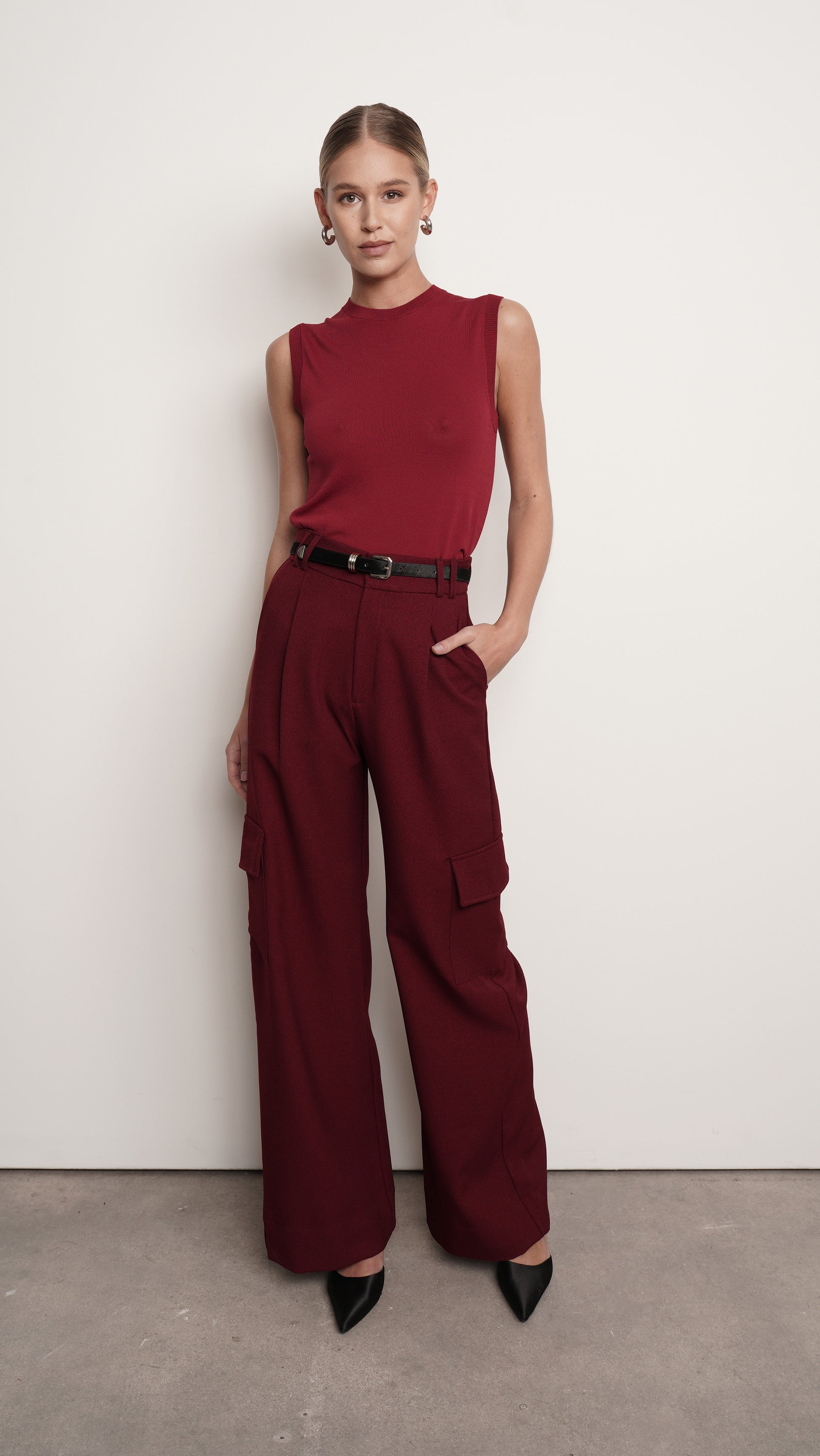 Piper Pant - Burgundy Pants Parentezi