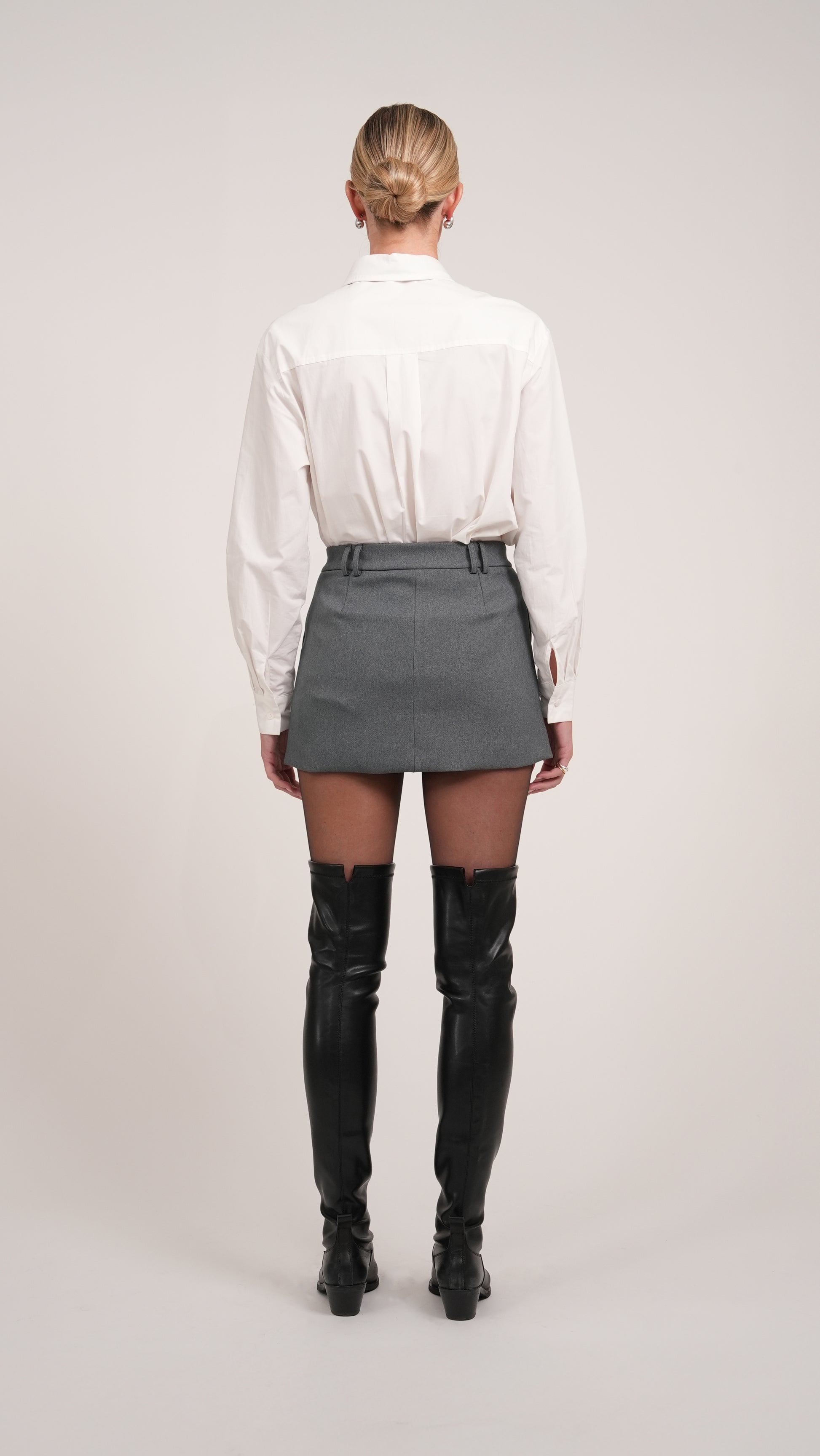 Brisha Skirt - Grey BOTTOMS Parentezi