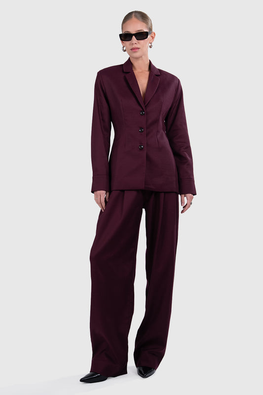 Seraphine Blazer - Plum Blazer Parentezi