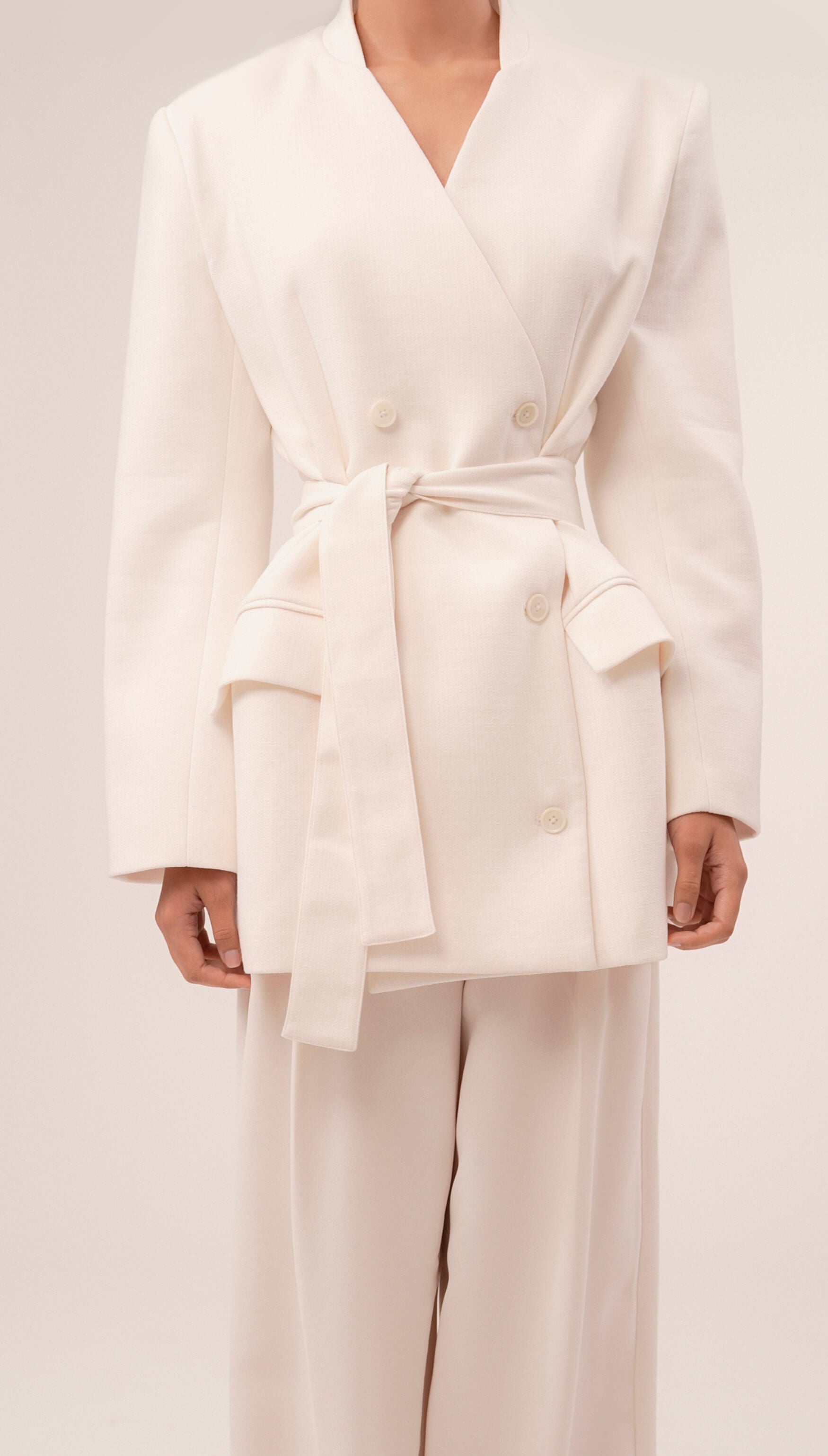 Aya Belted Blazer Blazer Parentezi