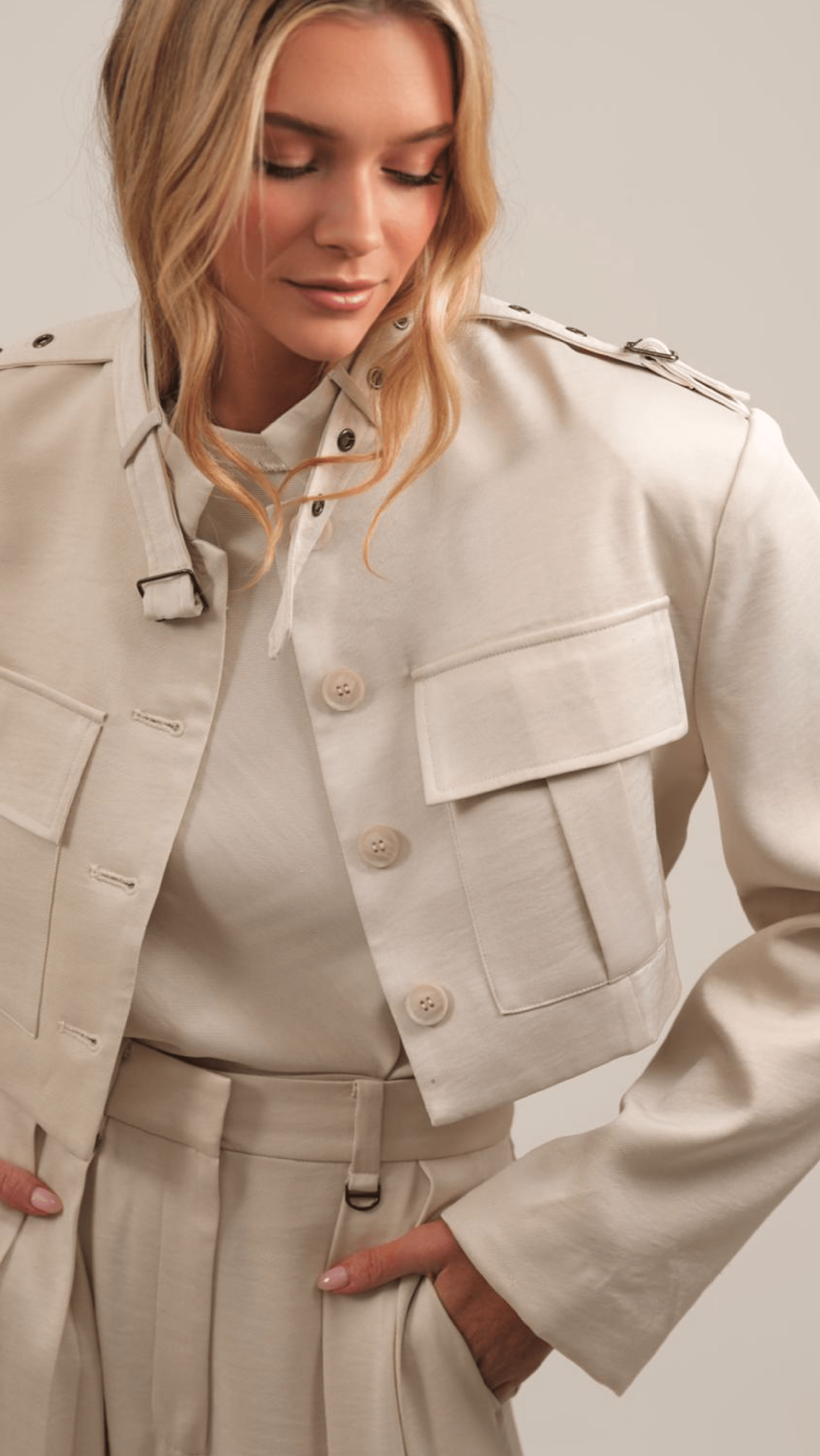 Quinn Jacket - Bone Blazer Parentezi