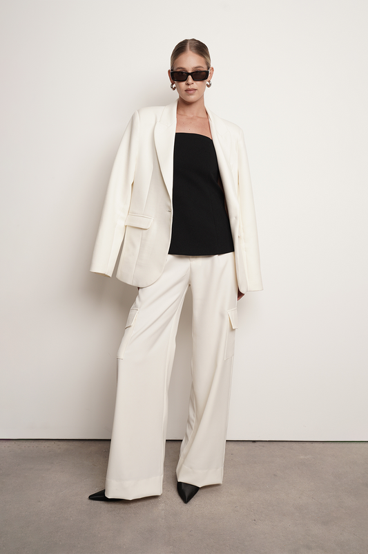 Aria Blazer - Ivory Blazer Parentezi
