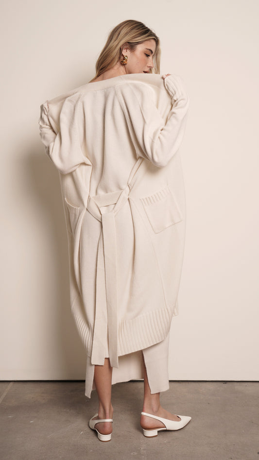 Long Cashmere Cardigan Blazer parentezi