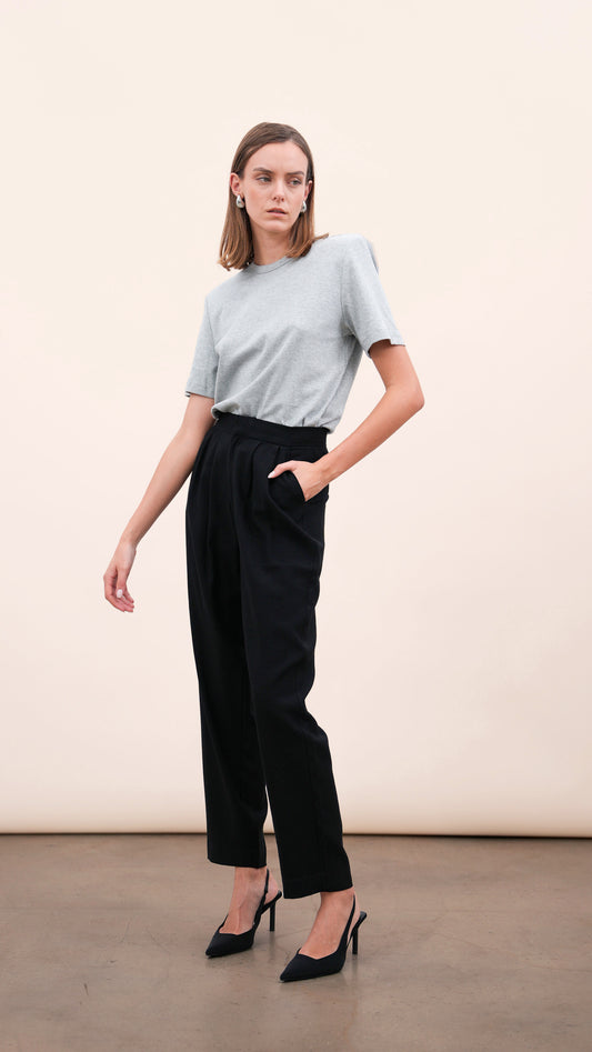 Shoulder Pad Tee - Heather Grey Tops parentezi