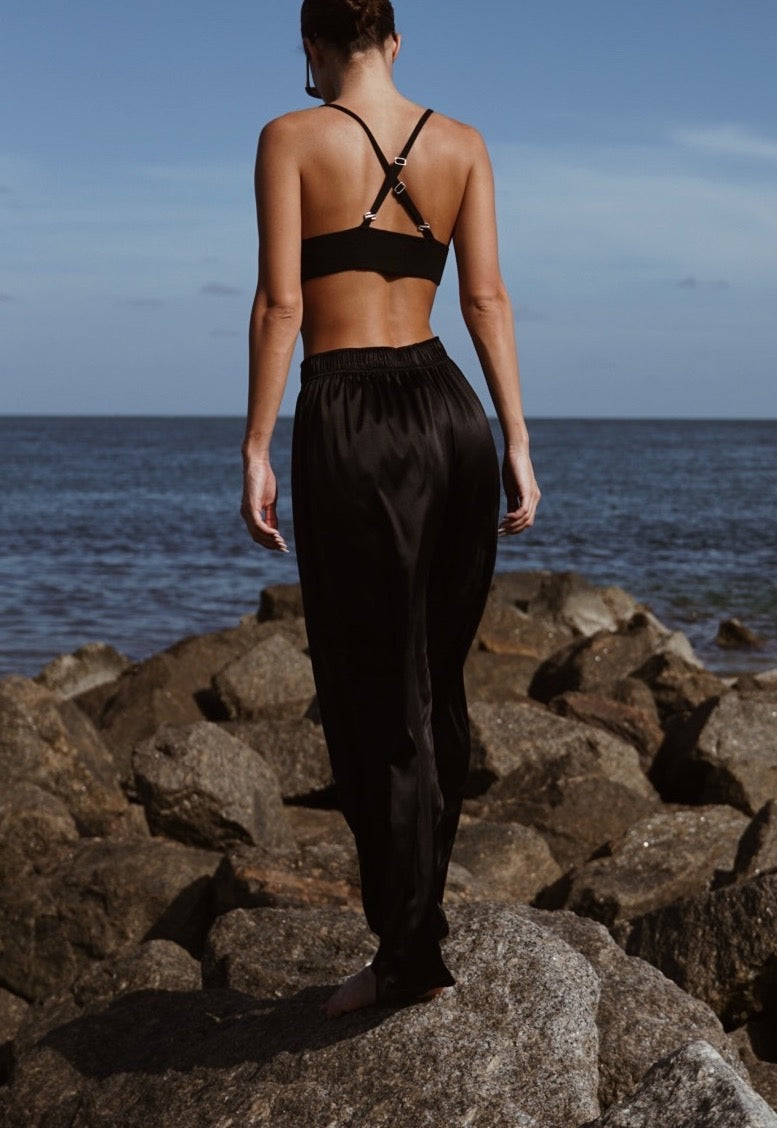 Silk Pants - Black Parentezi