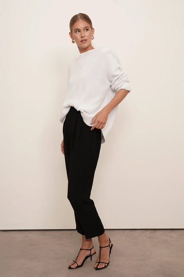 Mia Cotton Sweater - Sky White