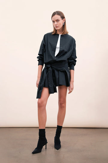 Sienna Shirt Dress - Black Dress Parentezi
