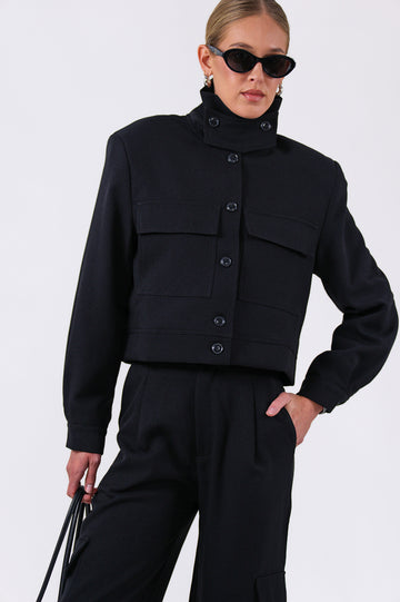 Phoebe Bomber Jacket - Black