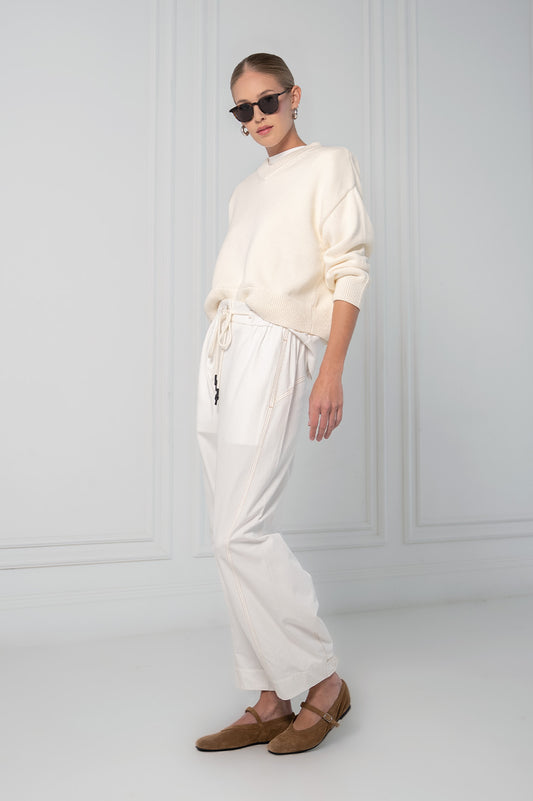 Lexi Pant - White BOTTOMS Parentezi