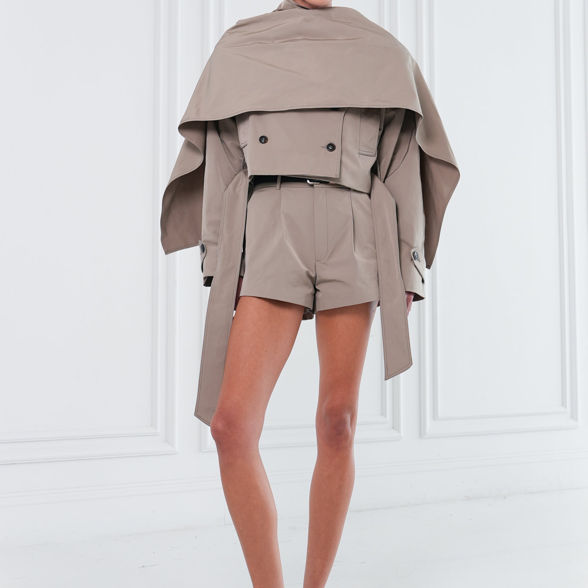 Celina Trench Jacket - Taupe Tops Parentezi