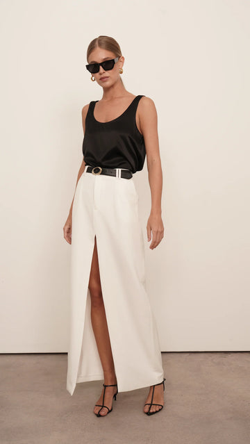 ANNA MAXI SKIRT- White skirt Parentezi