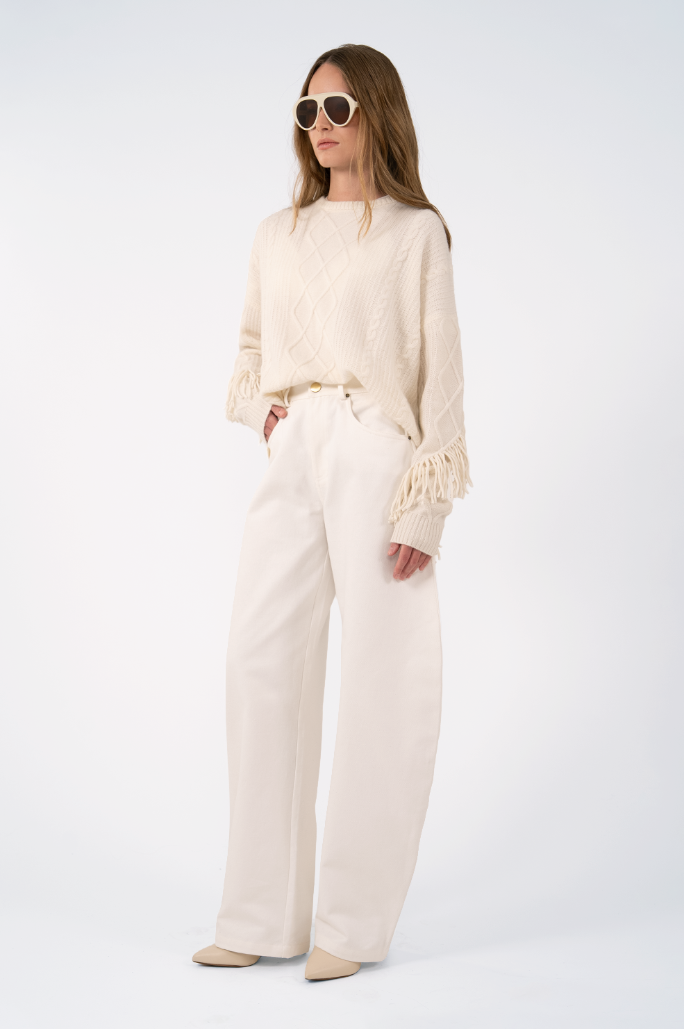 Zion Sweater - Ivory Tops Parentezi