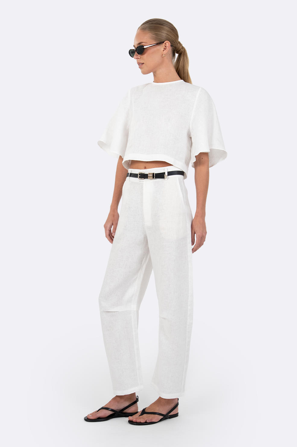 Lainey Linen Top Tops Parentezi