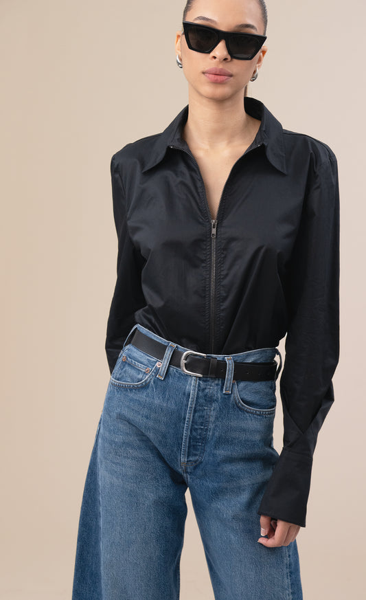 The Poplin Shirt - Black