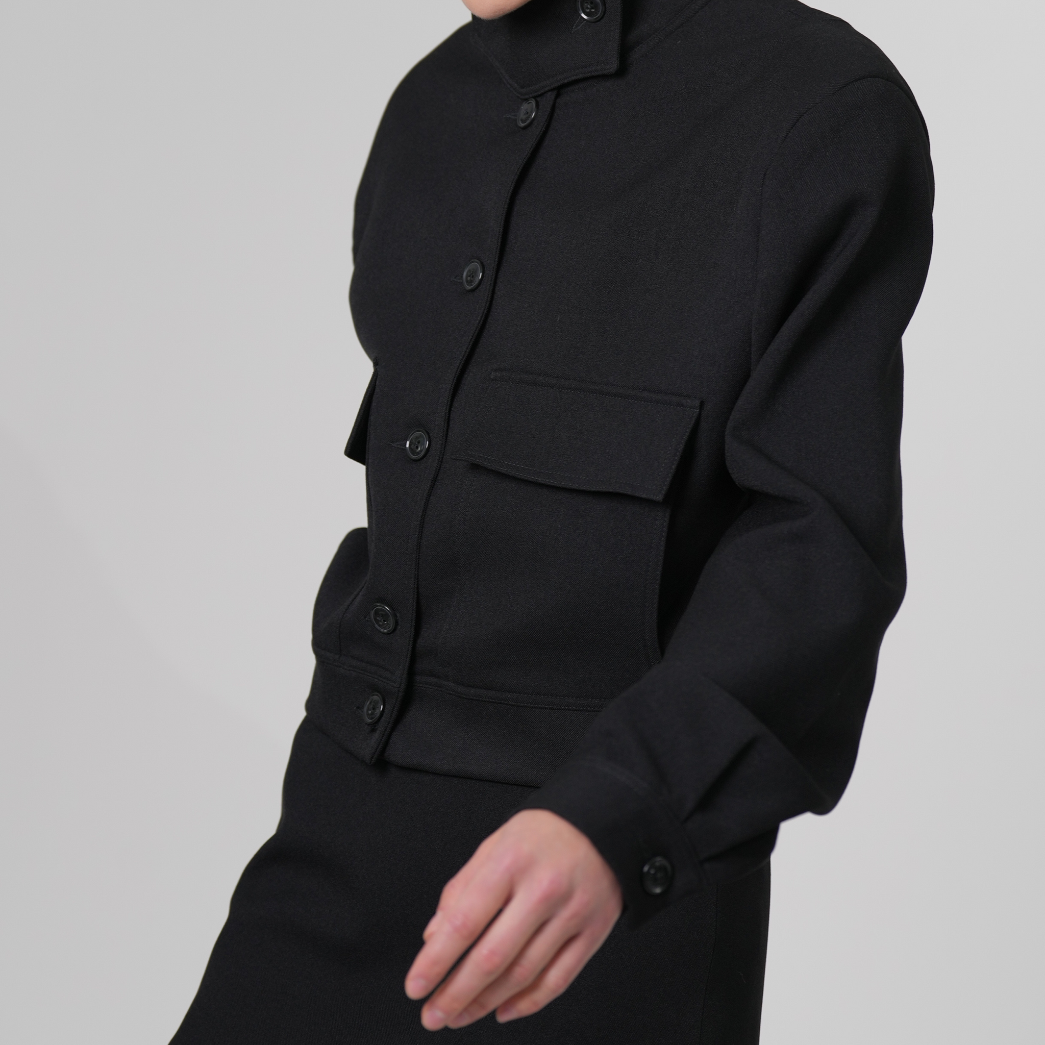 Phoebe Bomber Jacket - Black Blazer Parentezi