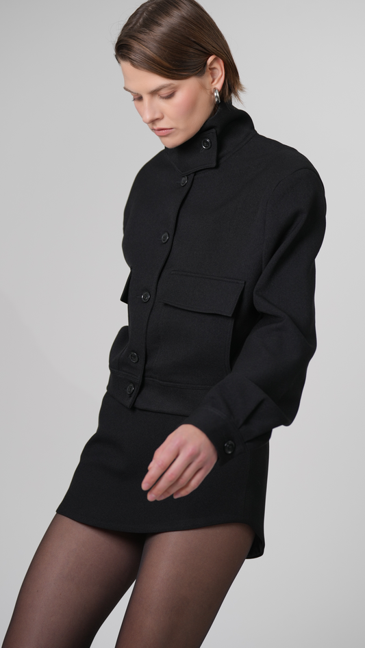 Phoebe Bomber Jacket - Black