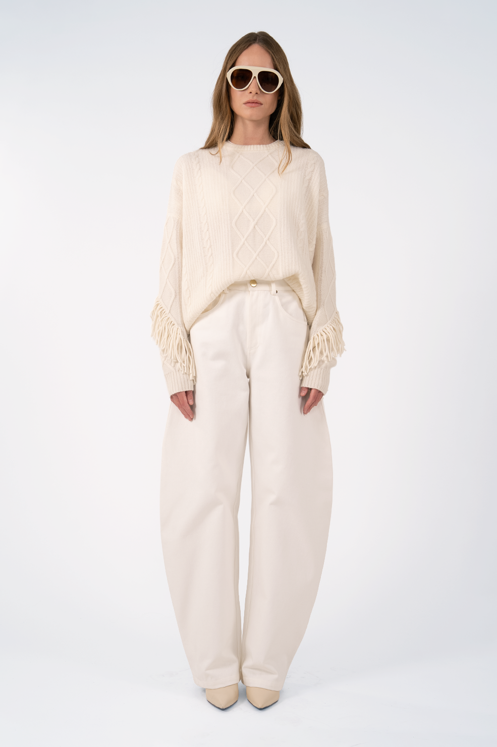 Zion Sweater - Ivory Tops Parentezi