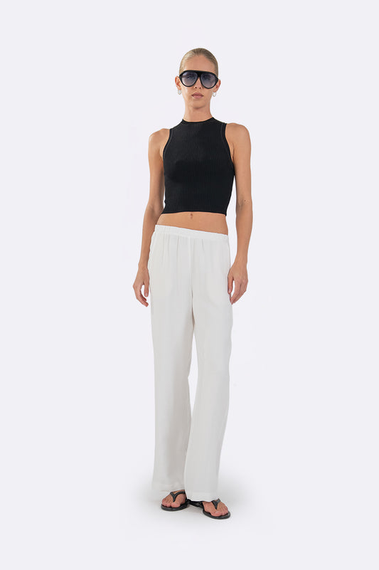 The Travel Pant - White BOTTOMS Parentezi