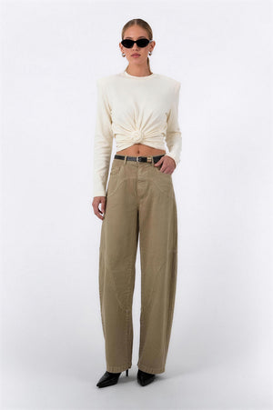 Lora Knot Longsleeve - Ivory