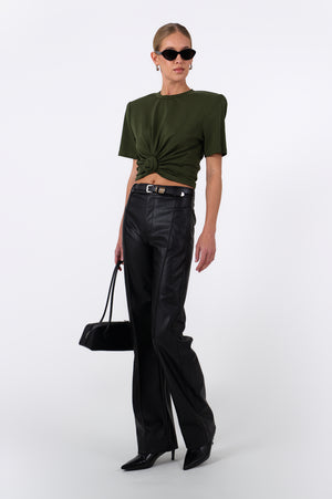 May Knot Tee - Olive