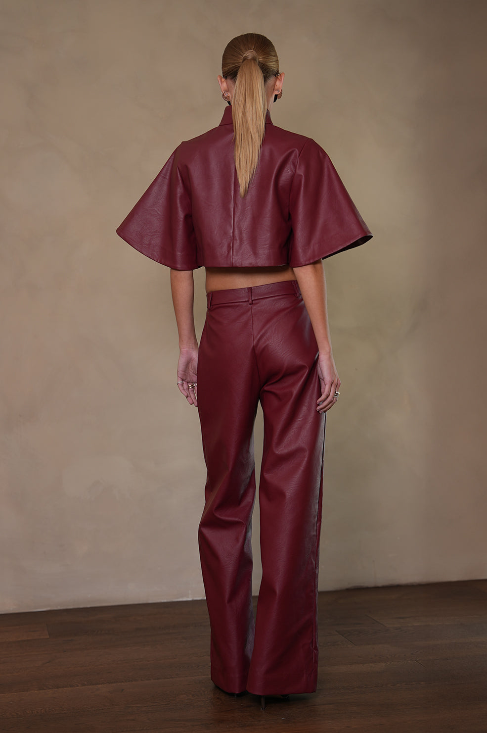 Mara Faux Leather Top Tops Parentezi